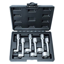 1/2" Drive 6pcs L-Type Open End Ring Wrench - Diesel Injector Line Socket
