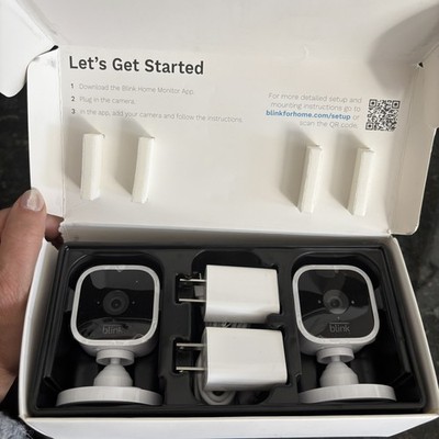 (2 Pack)Blink Mini Indoor Plug-In HD Smart Security Camera-2 Mini Cameras-NIB/OB