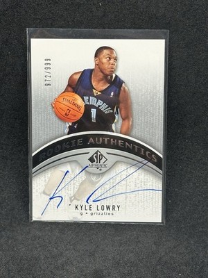 2006 SP Upper Deck Rookie Authentic Kyle Lowry ON CARD AUTO /999 Toronto Raptors
