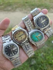 Lot Seiko Elnix 0703 Vintage Watch 4pcs
