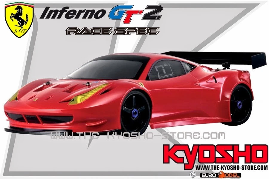 Kyosho Inferno GT2 Race Spec 1:8 Vehicle bodyshell RS Ferrari 458 - Immagine 4 di 4