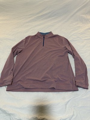 Southern Tide 1/4 Zip Sweatshirt Men's 2XL Tide to Trail Performance Red 163