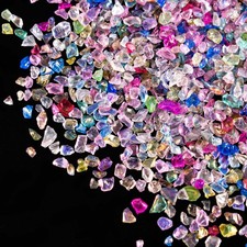 Crushed Glass for DIY,Crushed Glass Chips Beads,Broken Glass Stones Crystals ...