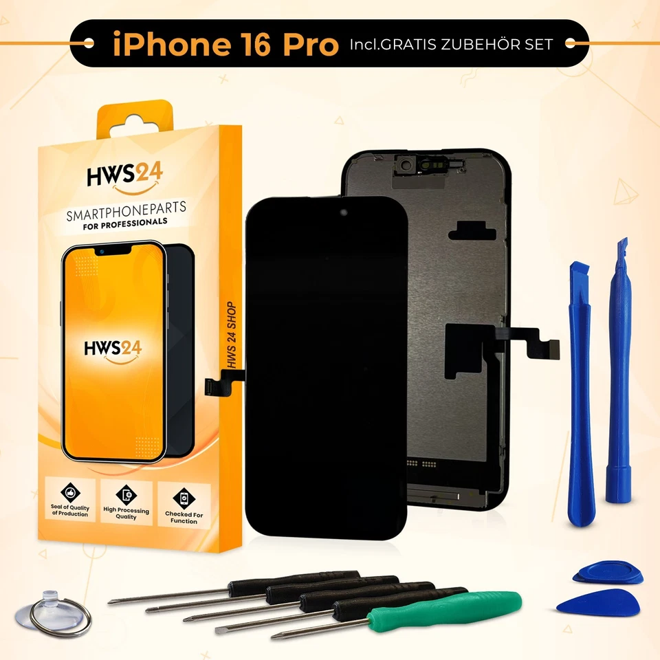 HWS24 TFT Display für iPhone 16 PRO Retina TFT Bildschirm 3D Touch NEU 6,1" Screen