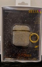 Delia's Apple Airpods Gold and Silver Caviar Case Cover New In Box