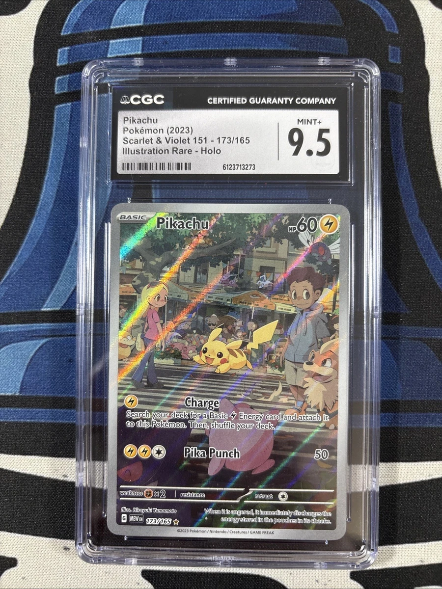 Pikachu Pokémon TCG Grade 9.5 Rare Individual Collectible Card