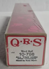 Brand New Sealed QRS PLAYER PIANO WORD ROLL / 10-796 All Time High "Octopussy" 