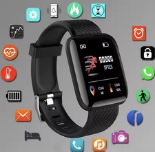 Smart Watch Health Fitness Smartwatch Pedometer Women Men Watch for Android iOS