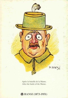 Hansi Waltz J J artist card Alsace Alsace after the battle of the Marne