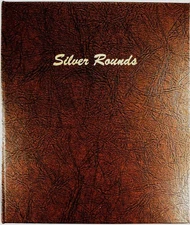 Dansco Coin Album #7084 Silver Rounds 40 MM - 5 pages  Book