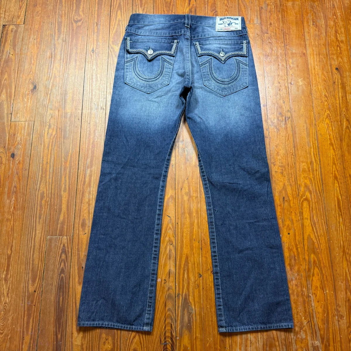 True Religion Denim Regular 36 Size Jeans Men's 34 in Inseam for