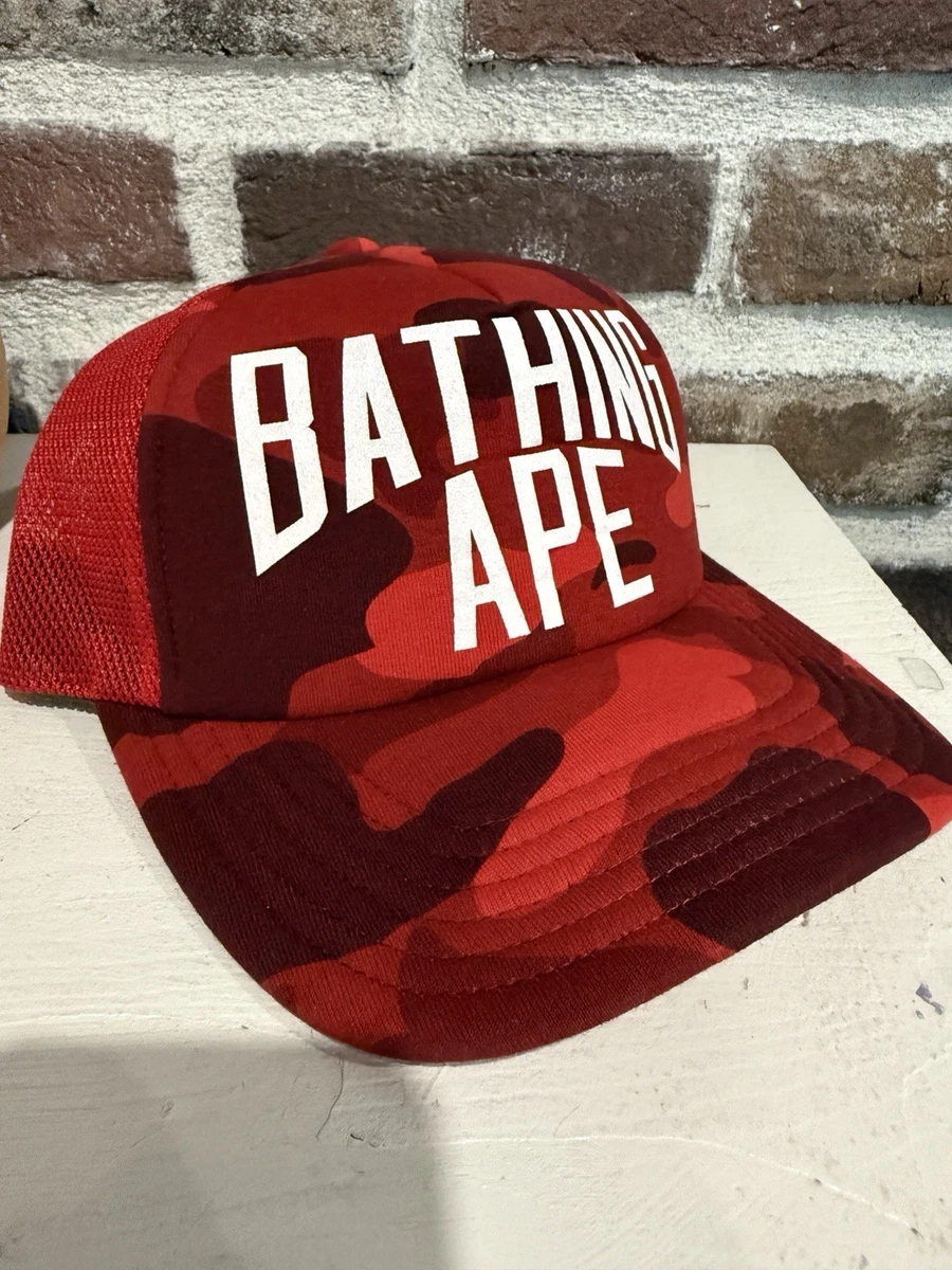 A Bathing Ape Red Hats for Men for sale | eBay