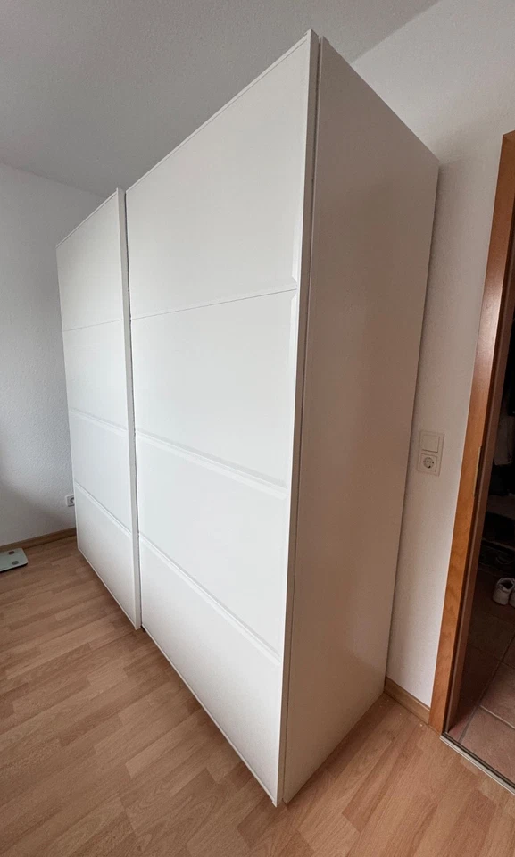 Kleiderschrank IKEA Pax Schrank, weiß, 200x200x66cm - Bild 2 von 4