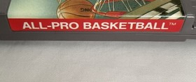 Authentic Nintendo NES All Pro Basketball Game Cartridge Only.