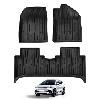 for BYD ATTO3 ATTO 3 YUAN PLUS TPE Car Floor Mats Cargo Liner Trunk Pad BLACK