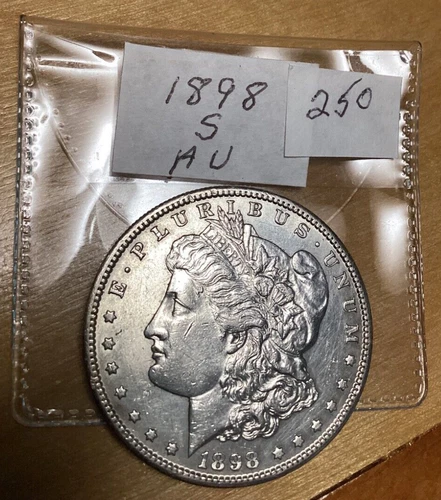 1898-S Morgan Silver Dollar $1 AU