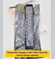 New  Simplex 4100-1280 8 LED Switch Display Red Control Module