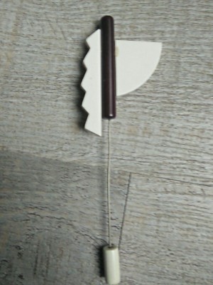 Broche Vintage Guillemette L'Hoir Memphis - Galalithe Années 80, Style Moderniste, Occasion