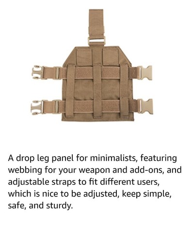 Spanker Tactical MOLLE Drop Leg Platform Universal Drop Leg Panel w/ Adjustable - Picture 14 of 16