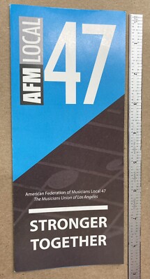 AFM Local 47 Union Broschüre - American Federation Of Musicians - Gitarre Bass etc.