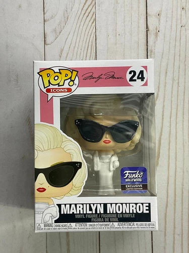 Funko Pop! Marilyn Monroe Funko Hollywood Icons EXCLUSIVE #24 +Pop Protector D2