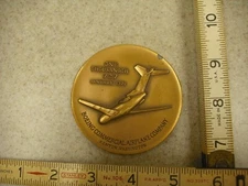 Boeing 1000th 727 Commemorative Medallion Solid Bronze, Medallic Art Company, 3"