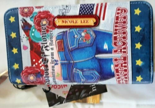 Carteras de cuero sintético Nicole Lee para mujeres con tarjeta de crédito