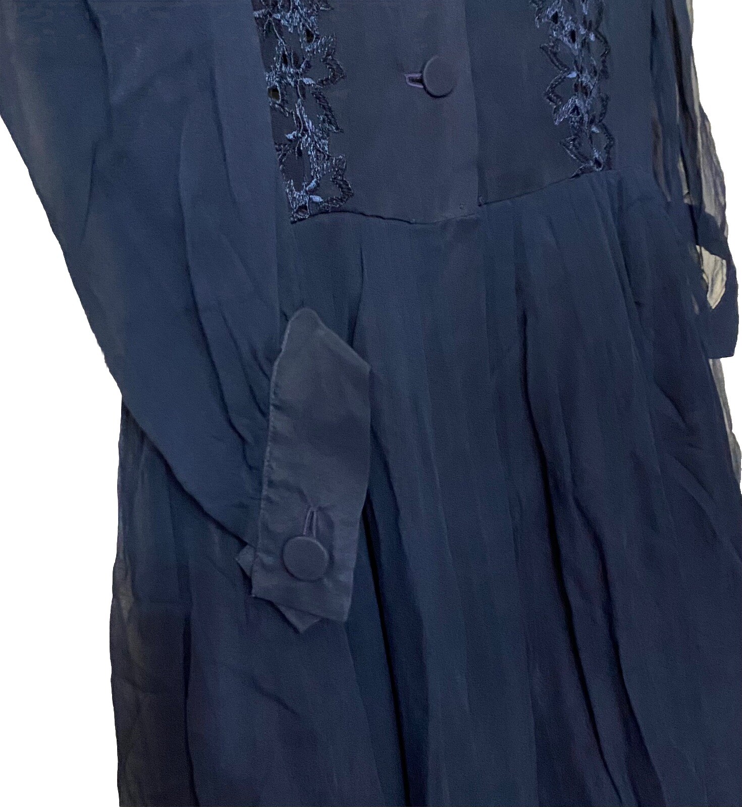 Vintage 1940s 50s Flare Dress - image 6