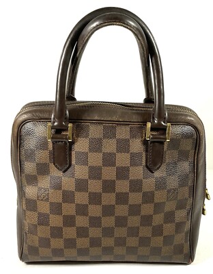LOUIS VUITTON Damier Ebene ~ BRERA OROLOGI ~ Handbag Purse Double Handle