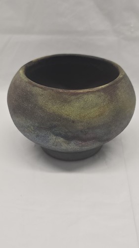 Small Raku Pottery Vase 3x2 Inch Art Pottery - Picture 4 of 24