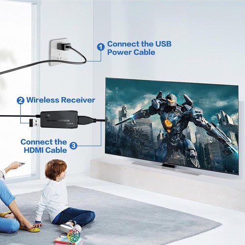 Retro Videospielkonsole 4K HD TV Spiel Stick inkl.2XWireless Controller 40000+ - Bild 10 von 11