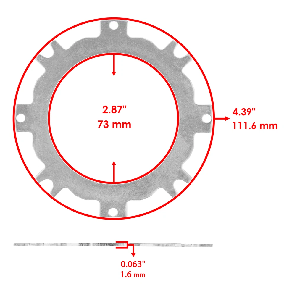 Juego de placas de embrague con juntas de resortes para Honda XR70R 1997-2003 / XR50R 2000-2003 Foto 4 de 4