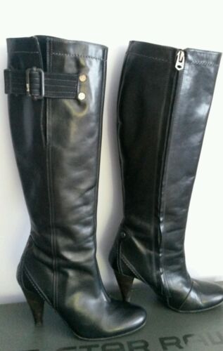 G-Star Raw, Knee High Dark Brown Boots, Size 5, Leather VGC - Afbeelding 1 van 12
