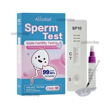 Accufast Sperm Male Fertility Test Pregnancy Preparation 99% SpermCount Accuracy