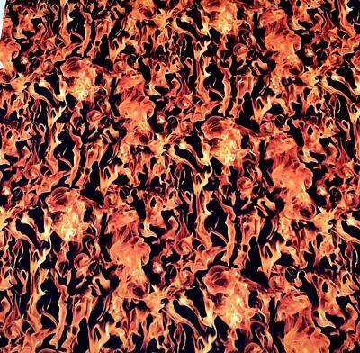 Fat Quarter Drache Feuer Flammen Zeitlose Schätze Stoff für Gesichtsmasken Bekleidung