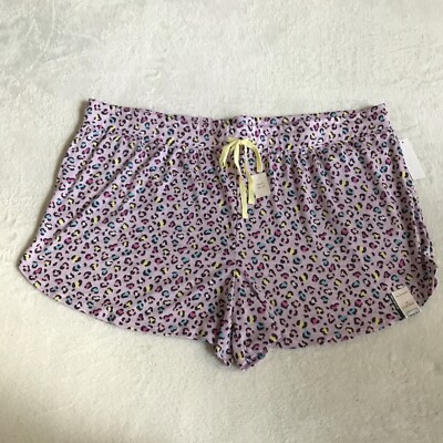 Secret Treasures Women's Plus Leopard Pockets Sleep Shorts 3X(22W-24W) Waist 47''