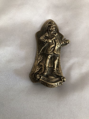Old Vintage Brass Dickens Micawber Door Knocker - Picture 2 of 10