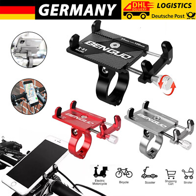 Universal Alu Fahrrad Halterung Handy Halter Motorrad Bike Smartphone Roller DE