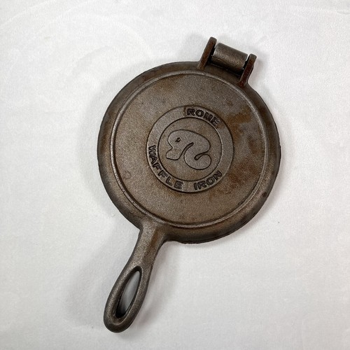 Rome Waffle Iron Old Fashioned Cast Iron Waffle Iron 6.5" by Rome