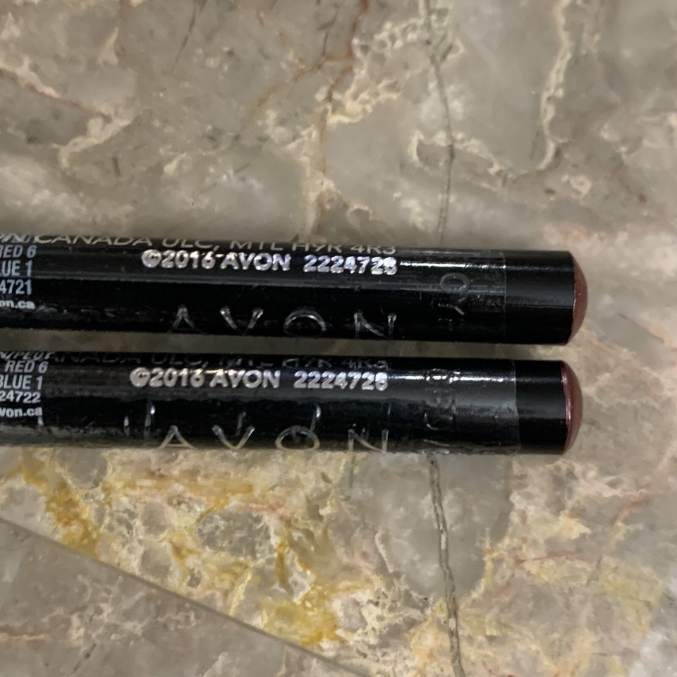 Avon Ultra Luxury Lip Liner Shimmer Mauve & Rosebud Lot of 2 Lipliner