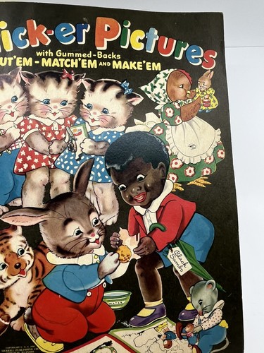 1941 Merrill-3 kleine KÄTZCHEN-Peter HASE-SAMBO-Kinder AUFKLEBER Bk WW2 Ära - Bild 5 von 16