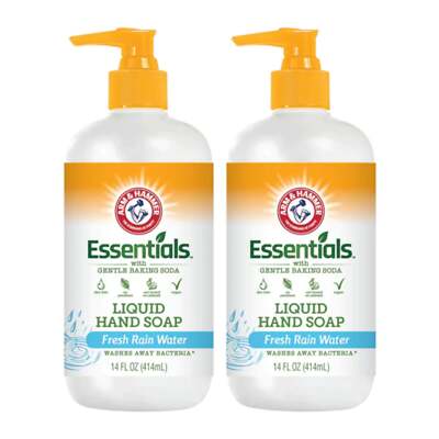 Arm & Hammer Essentials Liquid Hand Soap - Fresh Rain Water, 14oz (Pack of 2)