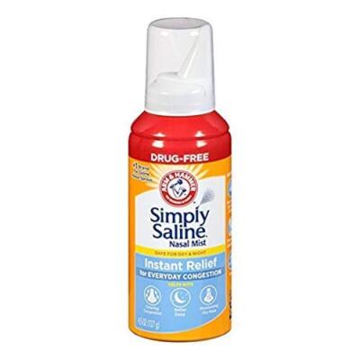 Simply Saline Instant Relief for Everyday Congestion Nasal Mist 4.25 oz 9 Pack
