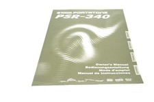Yamaha Portatone PSR-340 User Manual English, German, French and Spanish
