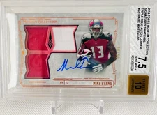 2014 Topps Museum Collection Mike Evans RC Auto Triple Relic SP #/50 BGS 7.5/10