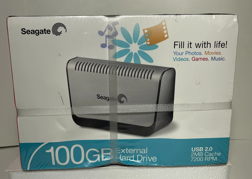 Seagate External 100GB 100 GB HDD HD Hard Drive- Factory Sealed-NEW. ￼ - Image 2 of 4