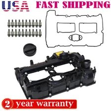 For 12-18 BMW N20 F10 320i 328i 528i X3 X5 Z4 X1 Valve Cover w/ Gasket & Oil Cap