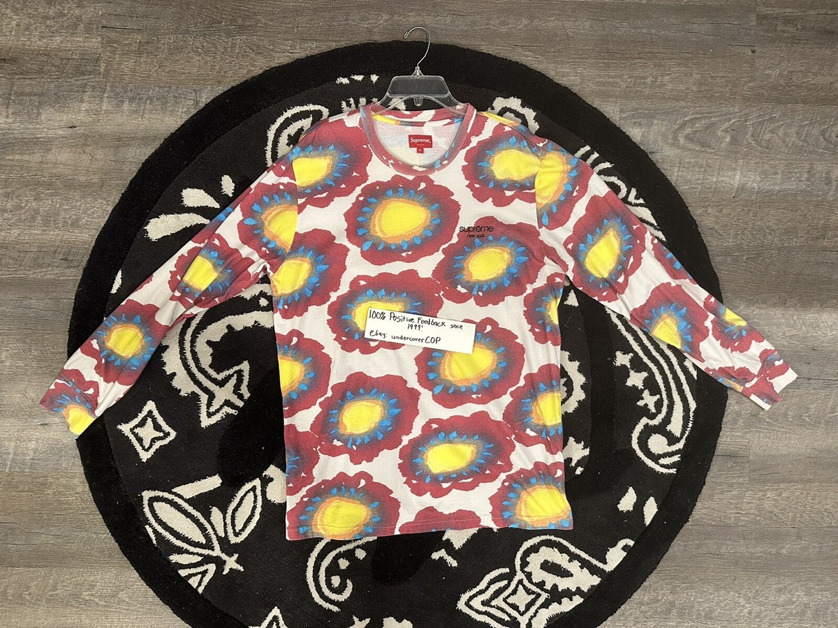Supreme - Painted Flowers - XL - Multi - Long Sleeve L/S Shirt