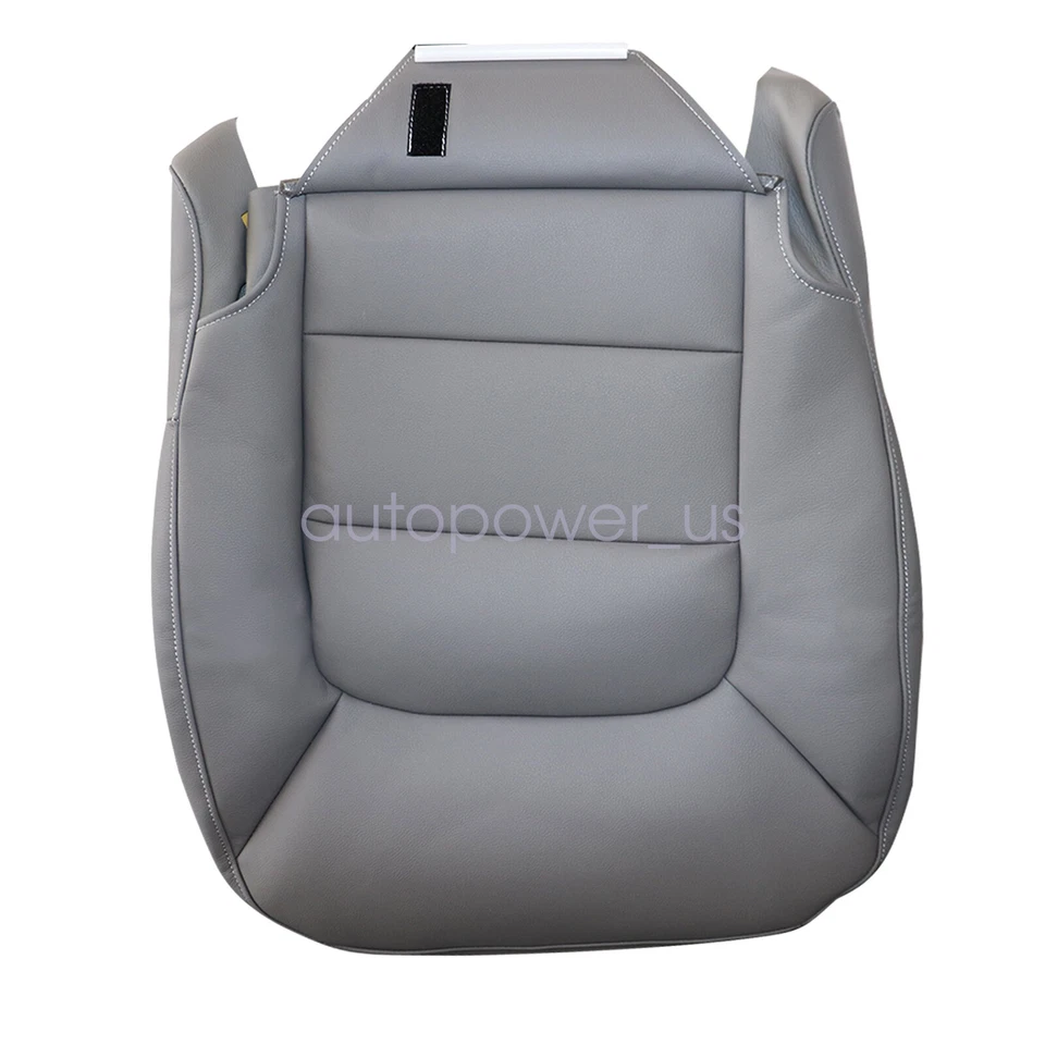 Fits 2003-06 Ford Expedition XLT Driver Bottom Leather Seat Cover Med Flint Gray - Image 2 of 4