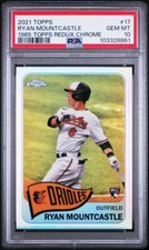 2021 Topps 1965 Redux Chrome Ryan Mountcastle Orioles RC Rookie #17 PSA 10